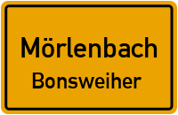 Straßenverzeichnis Mörlenbach Bonsweiher