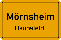 Straßenverzeichnis Mörnsheim Haunsfeld
