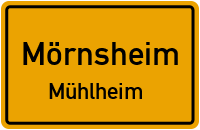 Straßenverzeichnis Mörnsheim Mühlheim