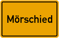 Ortsschild von Gemeinde Mörschied in Rheinland-Pfalz