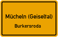 Hauptstraße in Mücheln (Geiseltal)Burkersroda