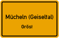 Neue Dorfstraße in Mücheln (Geiseltal)Gröst