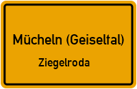 Bergstraße in Mücheln (Geiseltal)Ziegelroda