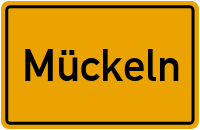 Ortsschild von Gemeinde Mückeln in Rheinland-Pfalz