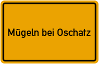 City Sign Mügeln bei Oschatz