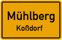 Siedlungsstraße in MühlbergKoßdorf