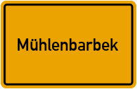 City Sign Mühlenbarbek