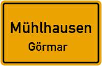 Bergstraße in MühlhausenGörmar