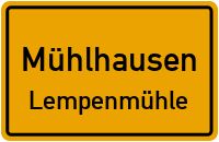 Lempenmühlweg in MühlhausenLempenmühle
