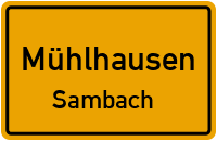 Pfafferöder Landstraße in MühlhausenSambach