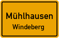 Dorfstraße in MühlhausenWindeberg
