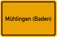 City Sign Mühlingen (Baden)