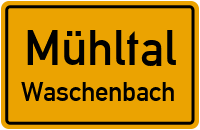 Ortsstraße in MühltalWaschenbach