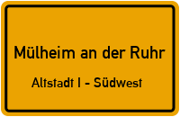 Catho-Wenzel-Weg in Mülheim an der RuhrAltstadt I - Südwest