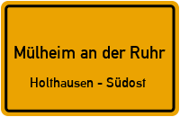Theo-Wüllenkemper-Straße in Mülheim an der RuhrHolthausen - Südost