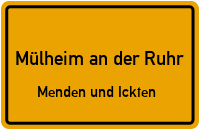 Ruhrhöhenweg in 45470 Mülheim an der Ruhr (Menden und Ickten)