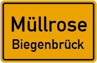 Neubrücker Straße in MüllroseBiegenbrück