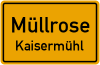 Lindower Straße in MüllroseKaisermühl