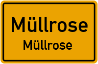 Bahnhofstraße in MüllroseMüllrose