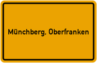 City Sign Münchberg, Oberfranken