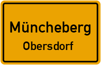 Straßenverzeichnis Müncheberg Obersdorf