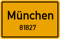 Straßen in 81827 München