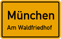 Güßfeldtweg in MünchenAm Waldfriedhof