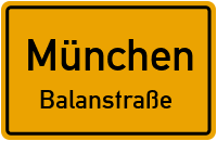 Perlacher Weg in MünchenBalanstraße