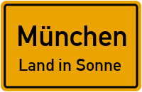 Enzianweg in MünchenLand in Sonne