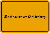 City Sign Münchhausen am Christenberg