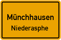 Straßenverzeichnis Münchhausen Niederasphe