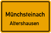 Weinbergstr. in 91481 Münchsteinach (Altershausen)