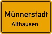 Straßenverzeichnis Münnerstadt Althausen