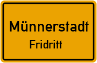 Straßenverzeichnis Münnerstadt Fridritt