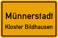 Radweg In Forst Bildhausen Nordost in MünnerstadtKloster Bildhausen