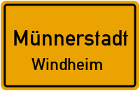 Straßenverzeichnis Münnerstadt Windheim