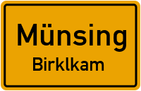 Straßenverzeichnis Münsing Birklkam