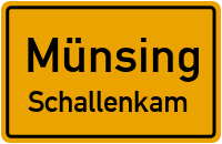 Straßenverzeichnis Münsing Schallenkam