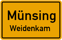 Straßenverzeichnis Münsing Weidenkam