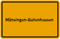 Ortsschild Münsingen-Buttenhausen