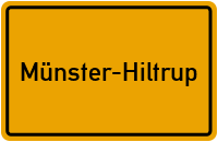 Ortsschild Münster-Hiltrup