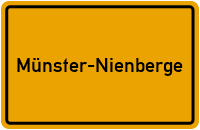 Ortsschild Münster-Nienberge