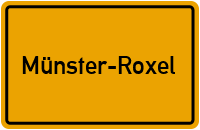 Ortsschild Münster-Roxel