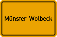 Ortsschild Münster-Wolbeck