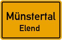 Schauinslandstraße in MünstertalElend