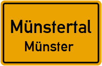 Pfaffenbachweg in MünstertalMünster