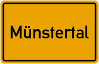 Wo liegt Münstertal?