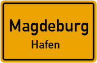 Pkw-Zufahrt in MagdeburgHafen