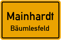 Straßenverzeichnis Mainhardt Bäumlesfeld