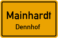 Straßenverzeichnis Mainhardt Dennhof